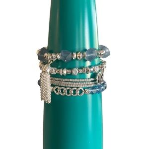 Ring bomb party stacks set of four bracelets. NWOT